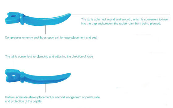 Dentistry Dental Sectional Matrix System Dental Matrices And Wedges Plastic Tulwar Wedges W5 1.0