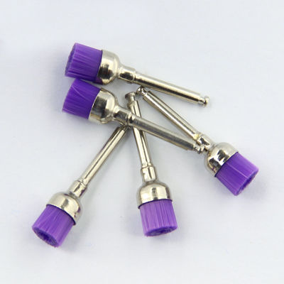 OEM Dental Cleaning Prophy Brush Cup Shape Soft Colorful Nylon Latch Style Handle