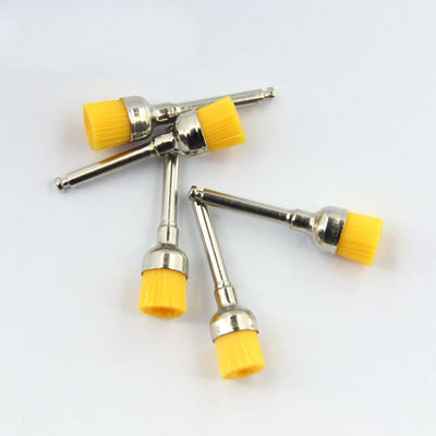 OEM Dental Cleaning Prophy Brush Cup Shape Soft Colorful Nylon Latch Style Handle